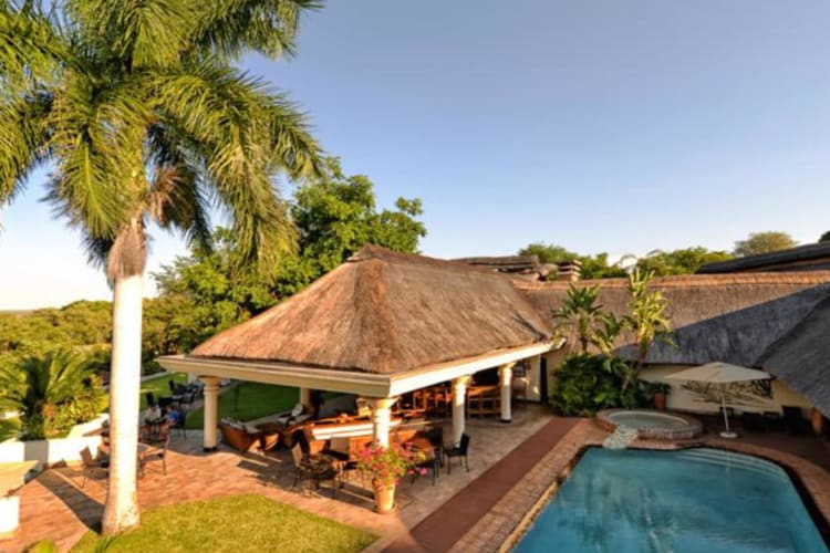 Aerial view of pool